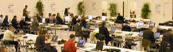 area stampa al padiglione 4